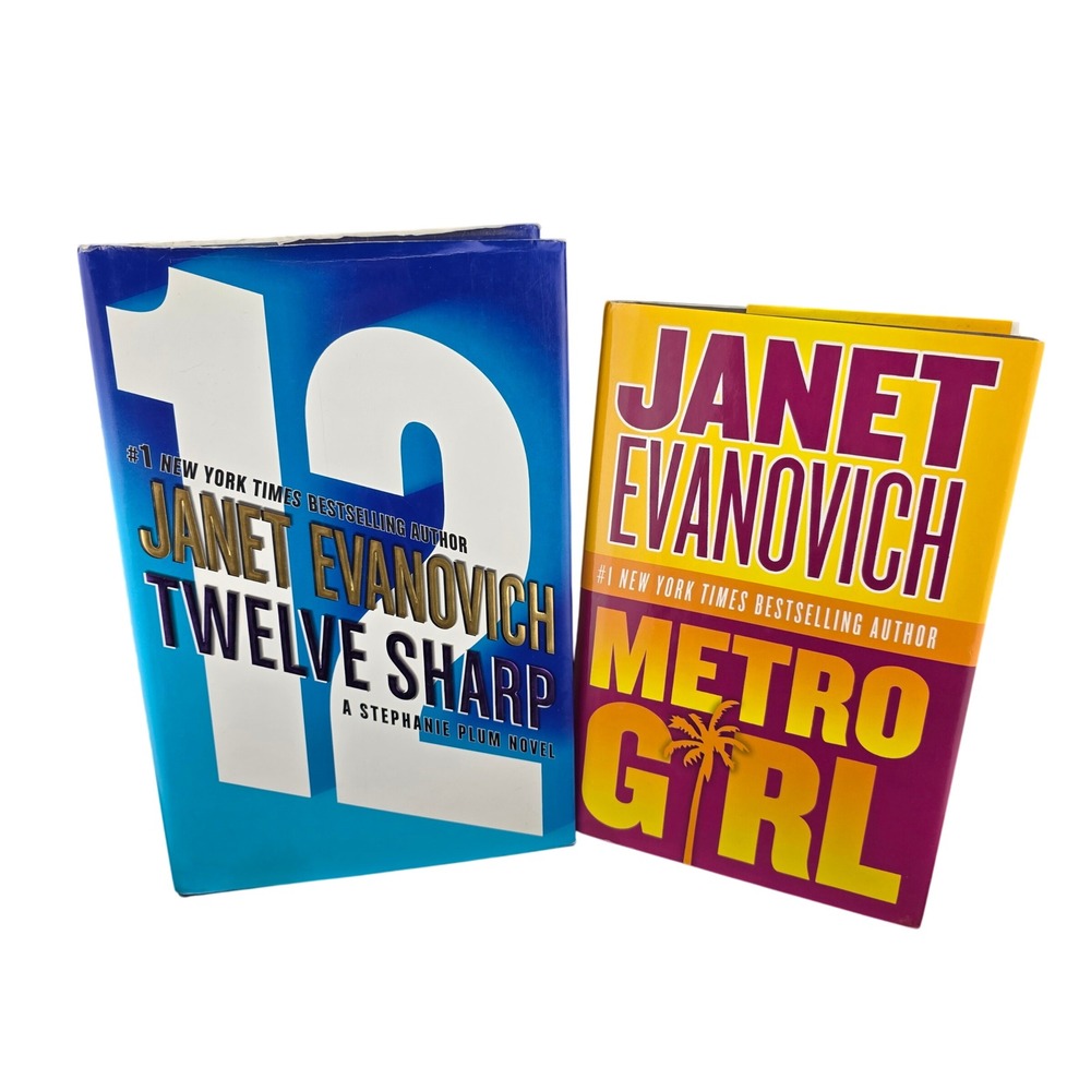 Janet Evanovich Book Bundle Twelve‎ Sharp & Metro Girl Hardcover Multicolor Fair